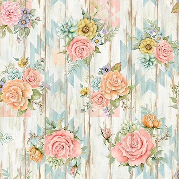 Highland Ranch Country Rose Cotton Fabric (1 Yard)