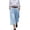 Light Blue #013, variant on Women's Capri Palazzo Pants High Waist Wide Leg Summer Beach Pant Trendy Chino Capris Trouser with Pockets, M