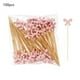 thumbnail image 2 of Brochetas de bambú desechables Pack de 100 | Palitos de guarnición de cóctel Red Bow, fruta, hamburguesa, sándwich, sándwiches y sushi Madera ecológica y duradera, 7,87 pulgadas, decoración para, 2 of 7