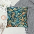 thumbnail image 2 of JEUXUS Watercolor Sea Life Colorful Corals and Fish Farmhouse Pillow Covers 12x20 Inch,Home Decorative Throw Pillow Case Cushion Cover,Home Gifts,Housewarming Gift, 2 of 5