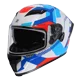 thumbnail image 5 of Casco de motocicleta de cara completa con doble visera, certificado DOT, para hombre, clásico, retro, deportivo, para carreras de motos, 5 of 5