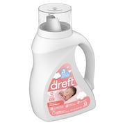 Dreft Newborn Baby Liquid Laundry Detergent, Sensitive Skin, Hypoallergenic, 32 Loads, 46 fl oz