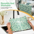 thumbnail image 5 of LELE LIFE Beeswax Wraps for Food, Large 39.4’’ x 13’’ Beeswax Wrap Roll, Reusable Beeswax Paper Food Wrap for Bread Sandwich Wrapper Bowl Covers, White Flower, 5 of 7