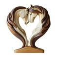 thumbnail image 2 of Fancyes Decorative Horse Statue Animal Figurine Collectible Sturdy Loving Horses Sculpture s for Office Bedroom Table Decor, 2 of 8