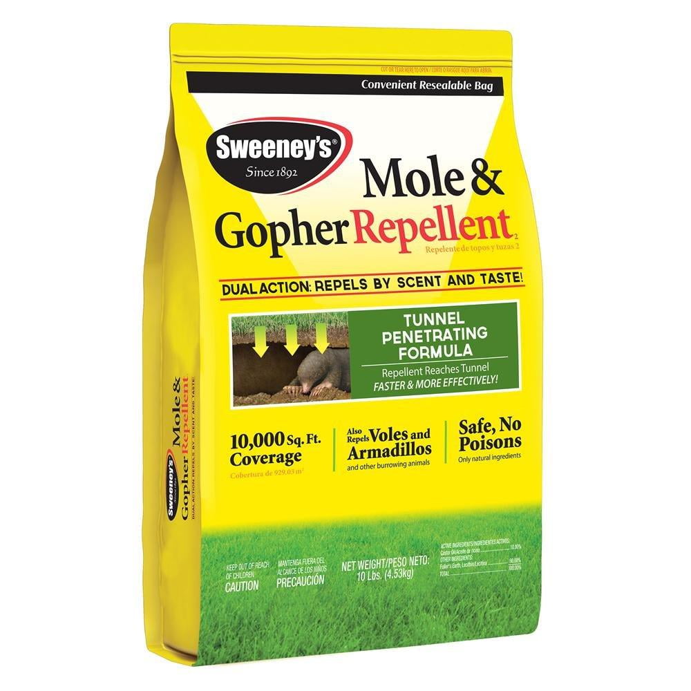 Sweeney�s Mole &amp; Gopher Repellent, 10 lbNontoxic and