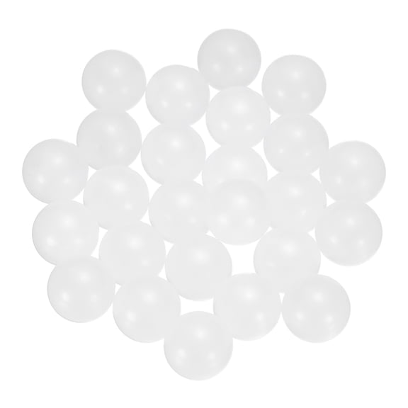 25 Pack PP Plastic Bearing Balls 14mm Solid Plastic Balls G2 Precision, White