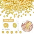 thumbnail image 2 of 1 Box 100G Orange Slice Charms Fruit Cabochons Bulk Yellow Round Polymer Clay Flatback Fruits Sprinkles Mini Filler Embellishments Cabochon for Scrapbooking DIY Craft Nail Art Accessories DIY, 2 of 5