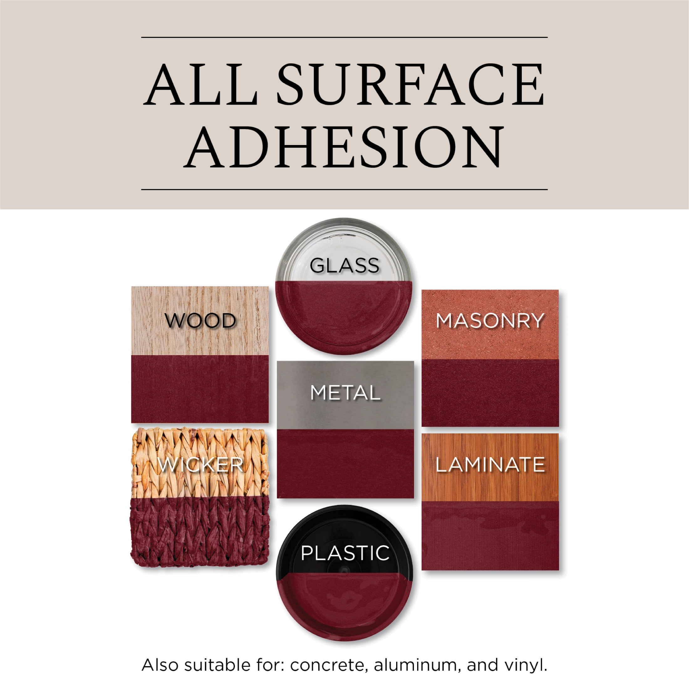 6 Pack, Dark Cherry, Rust-Oleum Universal All Surface Interior/Exterior Metallic Spray Paint-331200, 11 oz