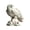 White, variant on 3D Printed Eagle Statue on Tree Stump Base, Realistic Bird Sculpture Decor