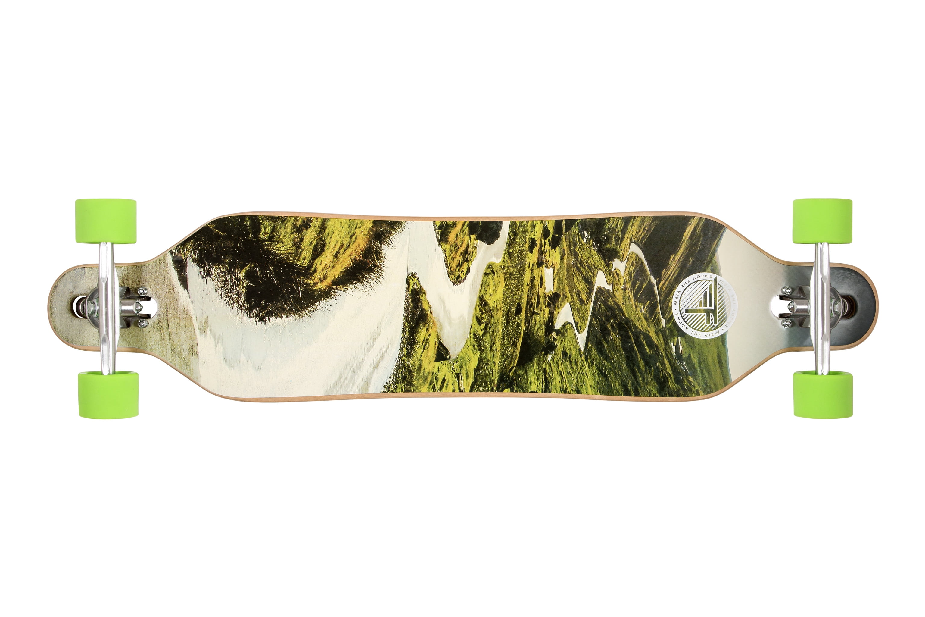 Flybar Twin Tip Drop Through Longboard Skateboard ? 41? x 9.5? - Downhill Walmart.com