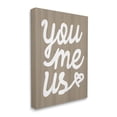 thumbnail image 3 of Stupell Industries You Me Us Romantic Love Grain Pattern Cursive Graphic Art Gallery Wrapped Canvas Print Wall Art, Design by Daphne Polselli, 3 of 7
