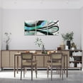 thumbnail image 3 of 3 Piece Geometry Canvas Wall Art for Artist Modern Abstract Paintings Wall Decor Teal Black Lines Framed Wall Art, Colorful Stone Marble Wall Decor Minimalism Aesthetic Poster Prints 12"X16"X3Pcs, 3 of 5