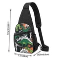 thumbnail image 3 of Rocae Dinosaur Skeleton for Sling Bag Chest Shoulder Backpack Crossbody Bags Casual Daypack for Men Women, 3 of 5