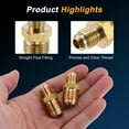 thumbnail image 3 of Ofertas Únicas 2 Pcs Accesorios de Tubería de Latón para Aire Acondicionado 1/4" x 3/8" Unión Reductora Acoplamiento Conectores de Junta de Extensión de Latón, 3 of 7