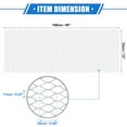 thumbnail image 6 of Unique Bargains Car Grill Mesh 100x33cm 25x11mm Hexagon Hole Grille Mesh Sheet Air Intake Insert Silver Tone, 6 of 6