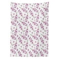 thumbnail image 3 of Ambesonne Purple Tablecloth Rectangular Table Cover, Blooming Flowers Nature, 60"x84", Violet Green, 3 of 4