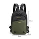 thumbnail image 4 of Bolsa De Pecho Mochila de nailon ajustable para hombre, para senderismo, montañismo (verde militar) Likrtyny  Para Estrenar, 4 of 7