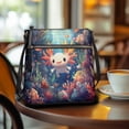 thumbnail image 3 of Kuiaobaty Axolotl Sea Coral Print Crossbody Bag for Women Trendy, Roomy Multi Pockets Leather Messenger Handbag with Adjustable Strap, Lightweight Hobo Purse Crossbody for Travel, 3 of 7