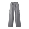thumbnail image 5 of Guluxicc Womens Cargo Pants with Multi Pocket Quick Dry Elastic Waist Drawstring Straight Leg Trousers for Summer Casual Outfits, 5 of 5