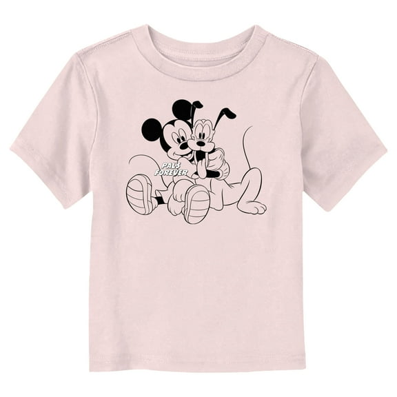 Toddler's Mickey & Friends Pals Forever  Graphic Tee Light Pink 4T