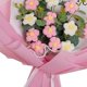 thumbnail image 5 of Ramo de flores de ganchillo, ramo de ganchillo, ramo decorativo tejido a mano para oficina Rosa, 5 of 9