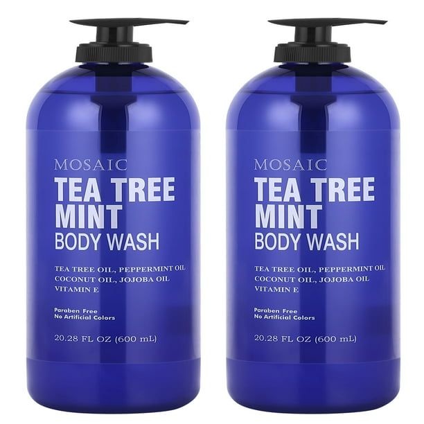 Gel de baño Anatolia Daphne Tea Tree con menta y vitamina E 600 ml x2