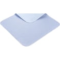 thumbnail image 4 of 2x Super Absorbent Washable Single Bed Protector Pad | Thin Reusable Incontinence Bedding Protection, Comfortable & Durable - Blue - 85cm x 90cm, 4 of 5
