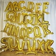 thumbnail image 6 of BalsaCircle 27" Gold Letter R Mylar Foil Plain Standing Balloons Birthday Party Decorations, 6 of 7