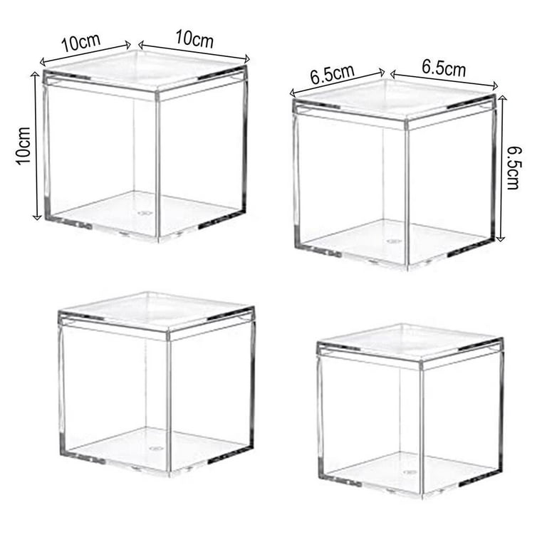 BC-502 S-Curve Cleanroom Storage Container 12x10x10Dx3/8 Thick Clear  Acrylic With Lid