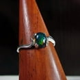 thumbnail image 2 of Australian opal Black Opal Ring, Ethiopian Opal Ring, 925 Sterling Silver Black Opal Ring, Ring Birthstone Ring, Gift For Her, 2 of 2