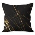 thumbnail image 2 of Fundas de cojines TUNC decorativas negras y doradas 18 x 18, 2 of 5