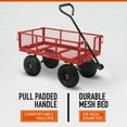 thumbnail image 2 of Ironton Steel Garden Cart, 400-Lb. Capacity, 38in.L x 18-1/2in.W x 21in.H, 2 of 3