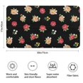 thumbnail image 3 of Pioneer Flower Floral Print Pattern Bathroom Rugs Mat, Non Slip Microfiber Bathroom Rug with Rubber Backing, Soft Mats for Bathroom Floor Tub Shower, 17"x30", 3 of 5