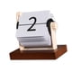 thumbnail image 4 of Calendario de escritorio de madera, adorno vintage novedoso, resistente, plegable, para aula, hogar, oficina, ., 4 of 9