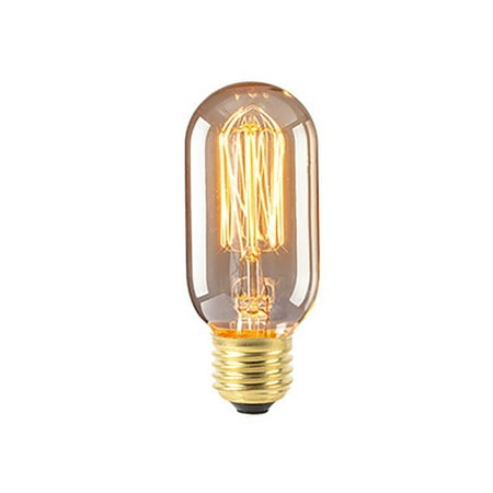 

220V E27 Home Decor Spiral/Stright Filament Safe Dimmable Warm Lights Edison Light Bulb Home Lighting Incandescent Bulbs Light Appliance T45 STRIGHT FILAMENT