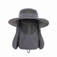 thumbnail image 2 of Sombrero de pescador de ala ancha para el sol, ideal para senderismo, pesca y jardinería al aire libre | Sombrero tipo cubo de secado rápido que absorbe el sudor | Protección UPF 50+, 2 of 7