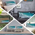 thumbnail image 6 of Dark Teal Beach Body Pillow Covers 20"x60", Summer Sea Waves Coastal Nautical Soft Brushed Microfiber Breathable Throw Pillow Covers, Pillowcase with Zipper for Couch Sofa Bedroom Living Room, 6 of 9