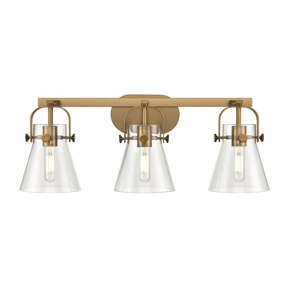 Innovations Lighting - Pilaster II Cone - 3 Light Bath Vanity In Industrial