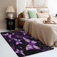 thumbnail image 4 of Purple Butterfly Rug & Home Decor - Galaxy Rugs for Entryway, Front Door Mat Indoor Entrance, Washable Rugs, 2x3 Rug, Non Slip Soft Low Pile Small Area Rug, Girls Carpet & Room Decorations Y-&173, 4 of 7