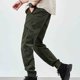 thumbnail image 4 of Pantalones largos de moda para hombre, casuales, de color sólido, con bolsillos y cremallera, cintura elástica, de poliéster., 4 of 7