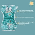 thumbnail image 4 of KaWaii Baby Swim Cloth Diapers - One Size Adjustable to Fit 10-40 lbs, Baby Shower Swimming Lessons 3-Pack #9, 4 of 8