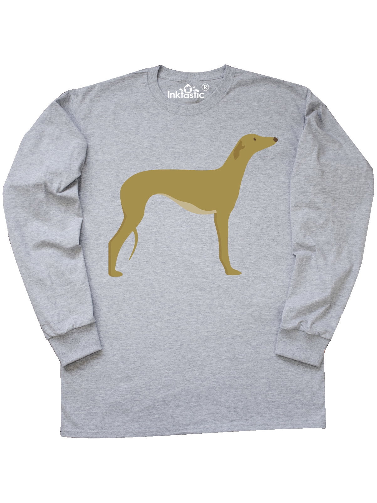 INKtastic - Inktastic Greyhound Adult Long Sleeve T-Shirt Male Athletic Heather L - Walmart.com