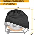 thumbnail image 2 of Cubierta para ventilador industrial, cubierta para ventilador exterior, cubierta resistente al agua y al polvo para ventilador de piso de alta velocidad de 18 y 20 pulgadas, ventilador de ta, 2 of 5