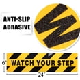 thumbnail image 4 of Anley 6 Pcs Watch Your Step Floor Decal Stickers 24x6 in - Enhance Safety and Prevent Accident Caution Sign, 4 of 7