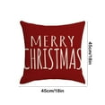 thumbnail image 3 of Merry Christmas/Gnome Decorative Throw Pillow Cover 18X18In,Xmas Tree Holly Jolly Red Porch Patio Home Decor, Winter Holiday Outdoor Sofa Couch Cushion Case(A), 3 of 6