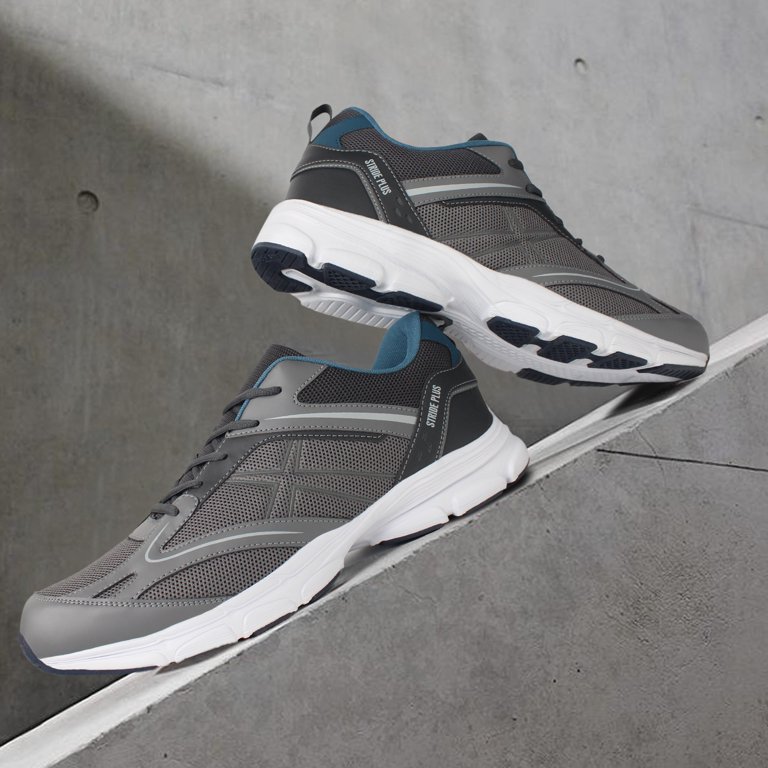 Hawkwell Men's Large Size Casual Trainers - Sizes 10-19, Lightweight & Breathable Mesh