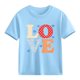 thumbnail image 1 of Blusas y camisas de manga corta con cuello redondo para niños y niñas, camisetas gráficas de manga corta, blusas con estampados bonitos para la temporada escolar., 1 of 9
