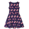 thumbnail image 3 of Benylion Girls 4th of July Dresses Independence Day Dresses American Flag Sleeveless Patriotic Dresses for 7-8 Years, 3 of 6