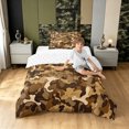 thumbnail image 3 of Manfei Rustic Camouflage Twin Comforter Sets, Countryside Camo Branches Bedding Set, Coyote Brown, Reversible, 2-Piece, 1 Comforter and 1 Pillowcase, 3 of 7