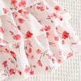 thumbnail image 4 of Toddler Baby Girl Summer Clothes Flower Embroidery Sleeveless Smocked Tops and Shorts Set Cute Two Piece Outfit Girls Summer Set 1-4 Years,3-4 Years, 4 of 5